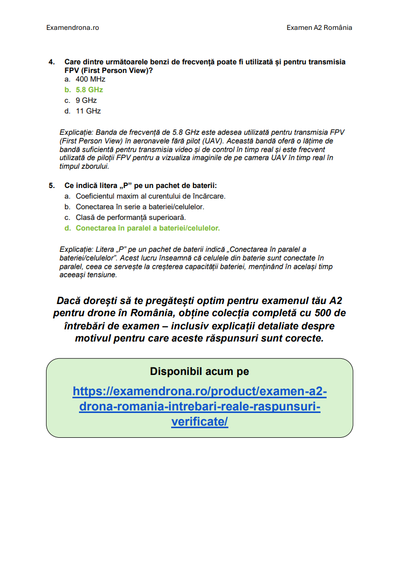 Examen A2 Dronă România 2025 – Întrebări Reale + Răspunsuri Verificate - Image 6