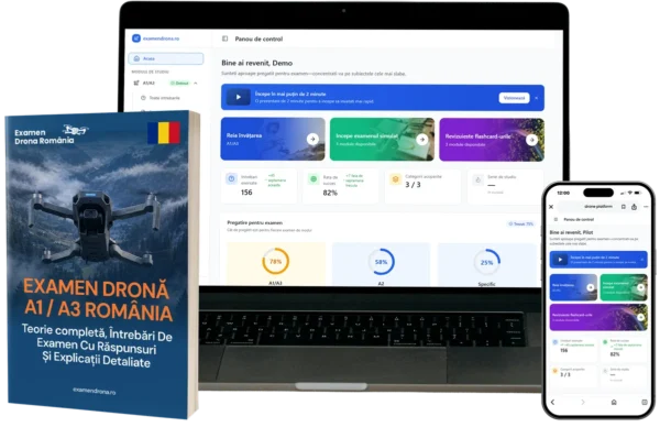 A1/A3 licență drone Combo – A1/A3 Instruire & platformă e-learning